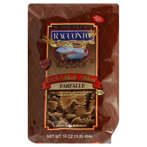 Racconto Whole Wheat Farfalle/Bow Ties