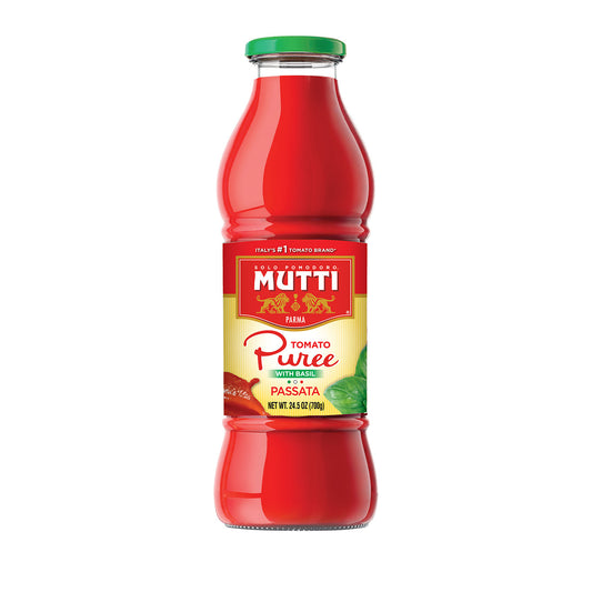 Mutti Tomato Basil Puree Passata Pomodoro 24 oz