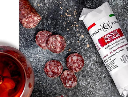 Giorgio's Naturals, Sangiovese Wine Salami 5oz