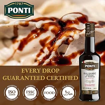 Ponti Balsamic Vinegar of Modena 16.9 Fl Oz