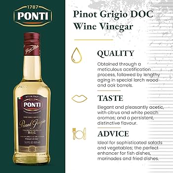 Ponti Vinegar from Pinot Grigio DOC Wine 16.9 FL oz
