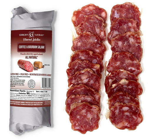 Giorgio's Naturals, Coffee and Bourbon Salami 5oz