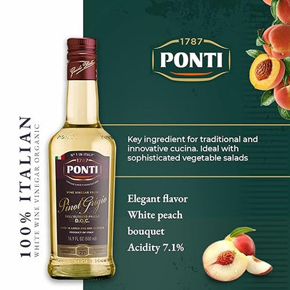 Ponti Vinegar from Pinot Grigio DOC Wine 16.9 FL oz