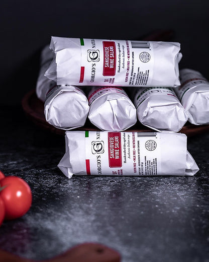 Giorgio's Naturals, Sangiovese Wine Salami 5oz