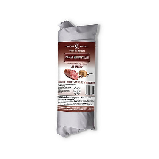 Giorgio's Naturals, Coffee and Bourbon Salami 5oz