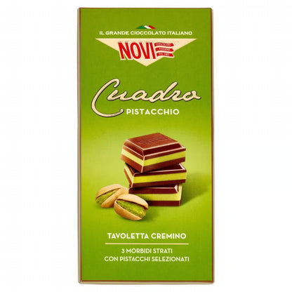 Cioccolato Novi Cuadro Pistachio Chocolate Bar