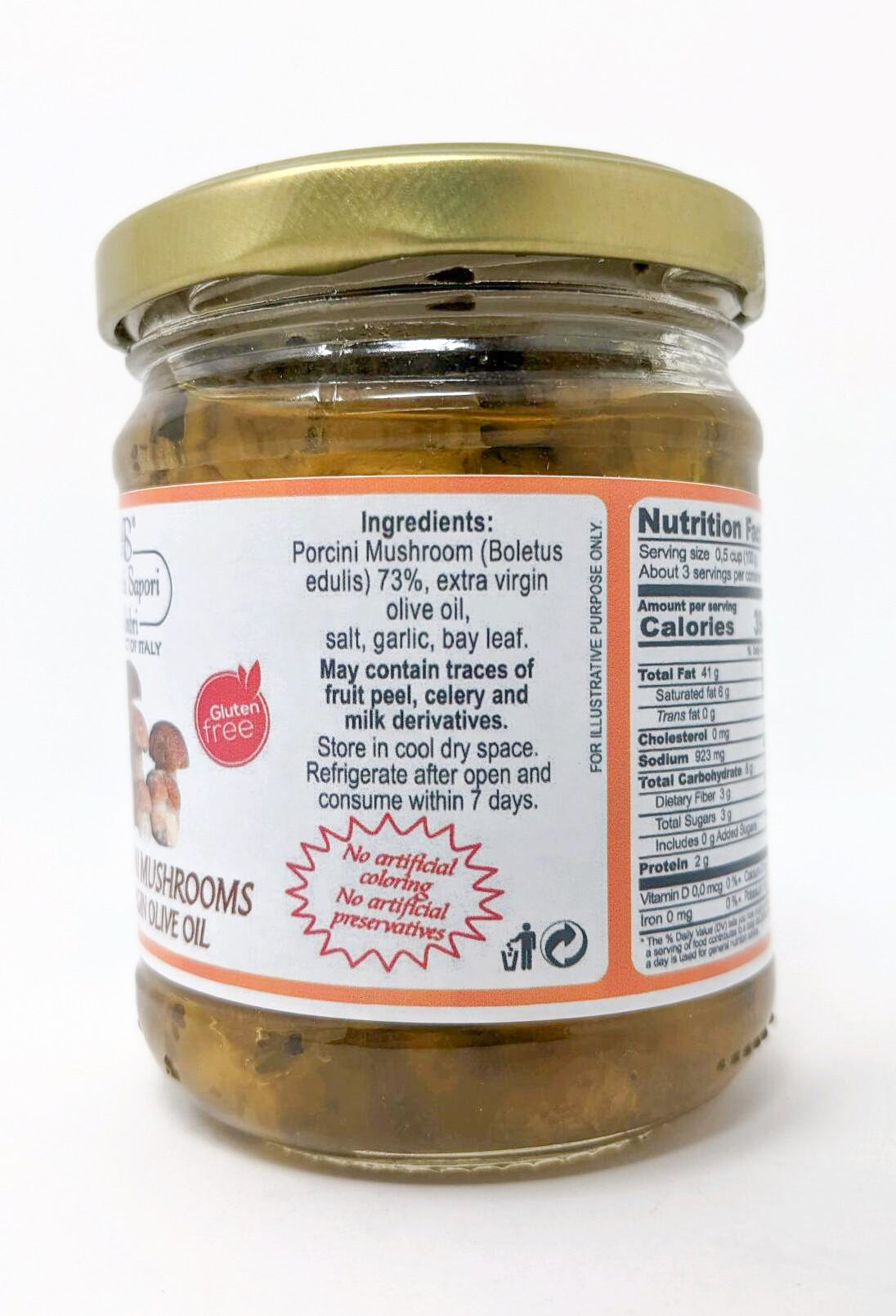 Antichi Sapori Umbri Whole Porcini in Extra Virgin Olive Oil