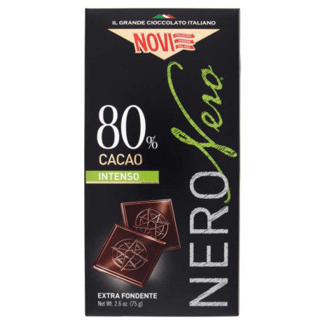 Cioccolato Novi NERO NERO 80% Dark Chocolate Bar