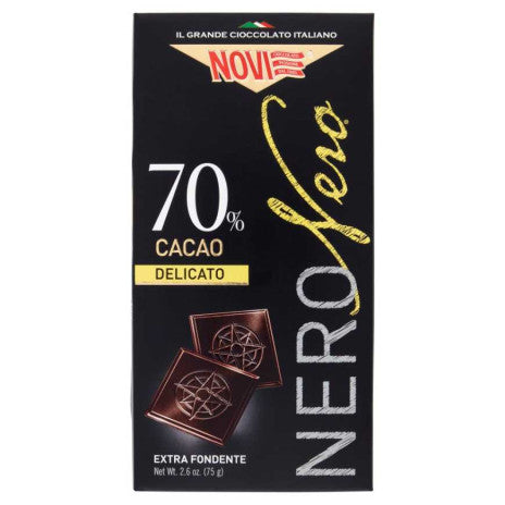 Cioccolato Novi NERO NERO 70% Dark Chocolate Bar