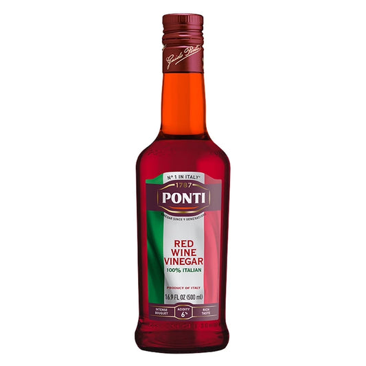Ponti 100% Italian Red Wine Vinegar 16.9 Fl Oz
