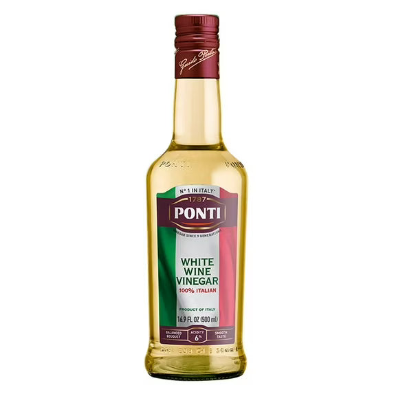 Ponti 100% Italian White Wine Vinegar 16.8 Fl Oz