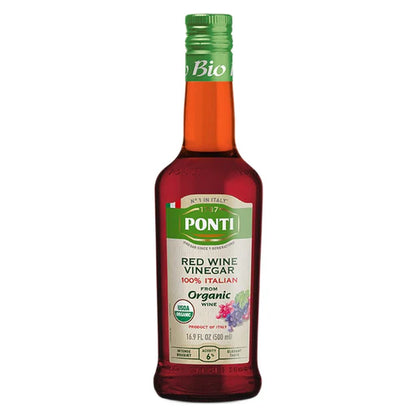 Ponti 100% Italian Red Wine Vinegar Organic 16.9 Fl Oz