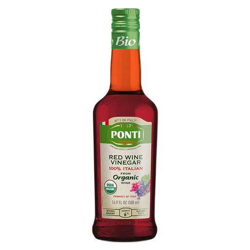 Ponti 100% Italian Red Wine Vinegar Organic 16.9 Fl Oz
