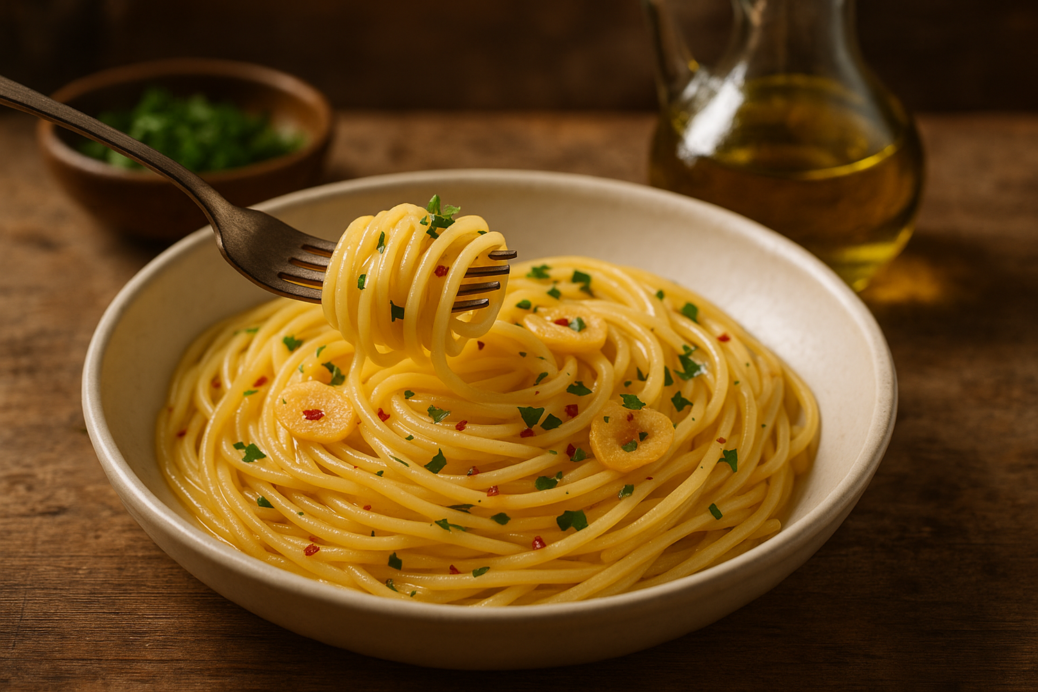 Gluten-Free Spaghetti Aglio e Olio