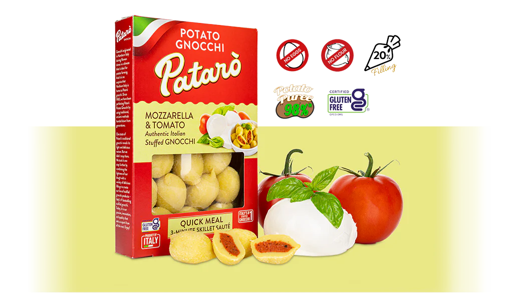 Patarò's Tomato & Mozzarella Stuffed Gnocchi