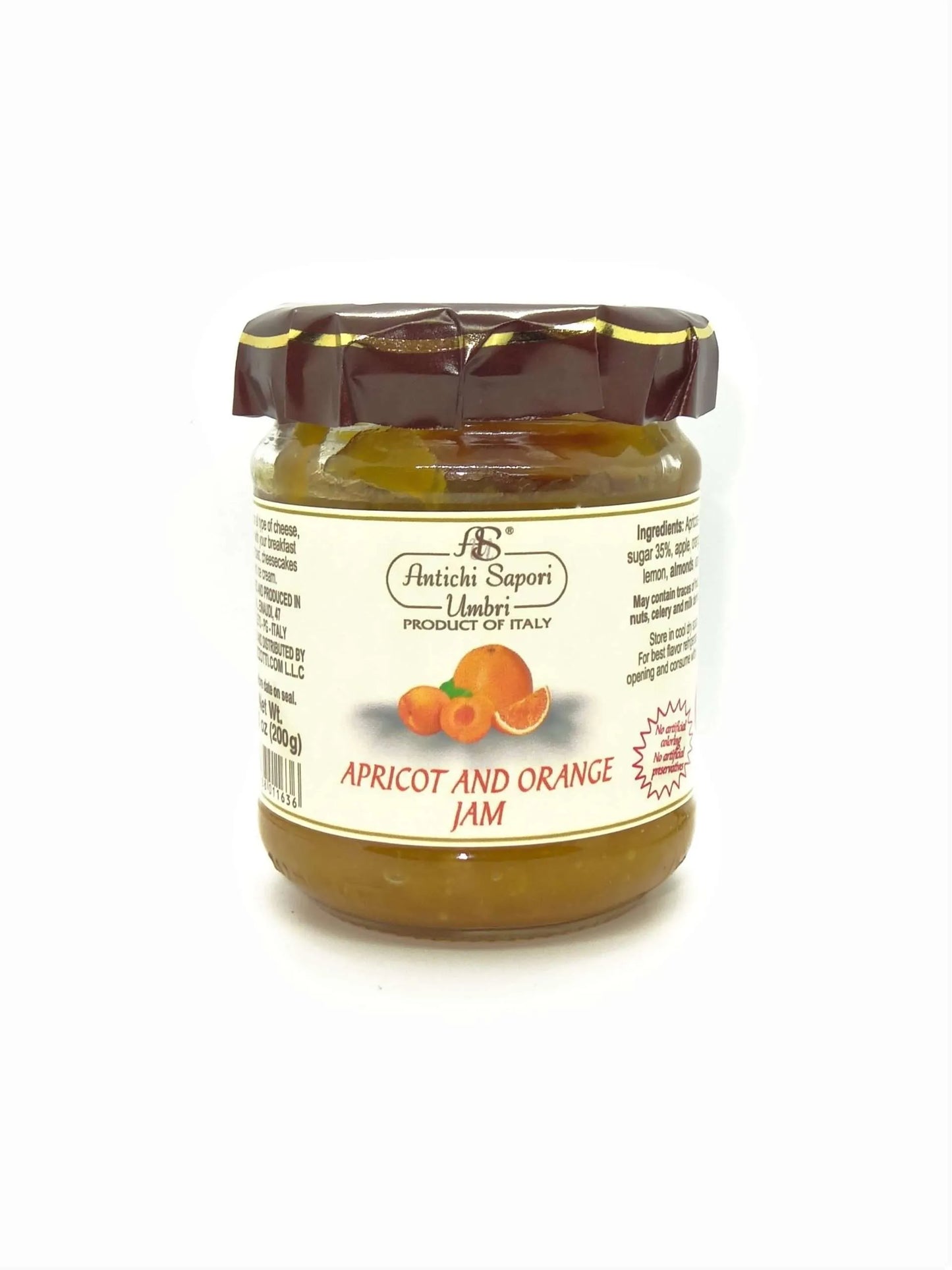 Antichi Sapori Umbri Apricot Orange Jam 200g