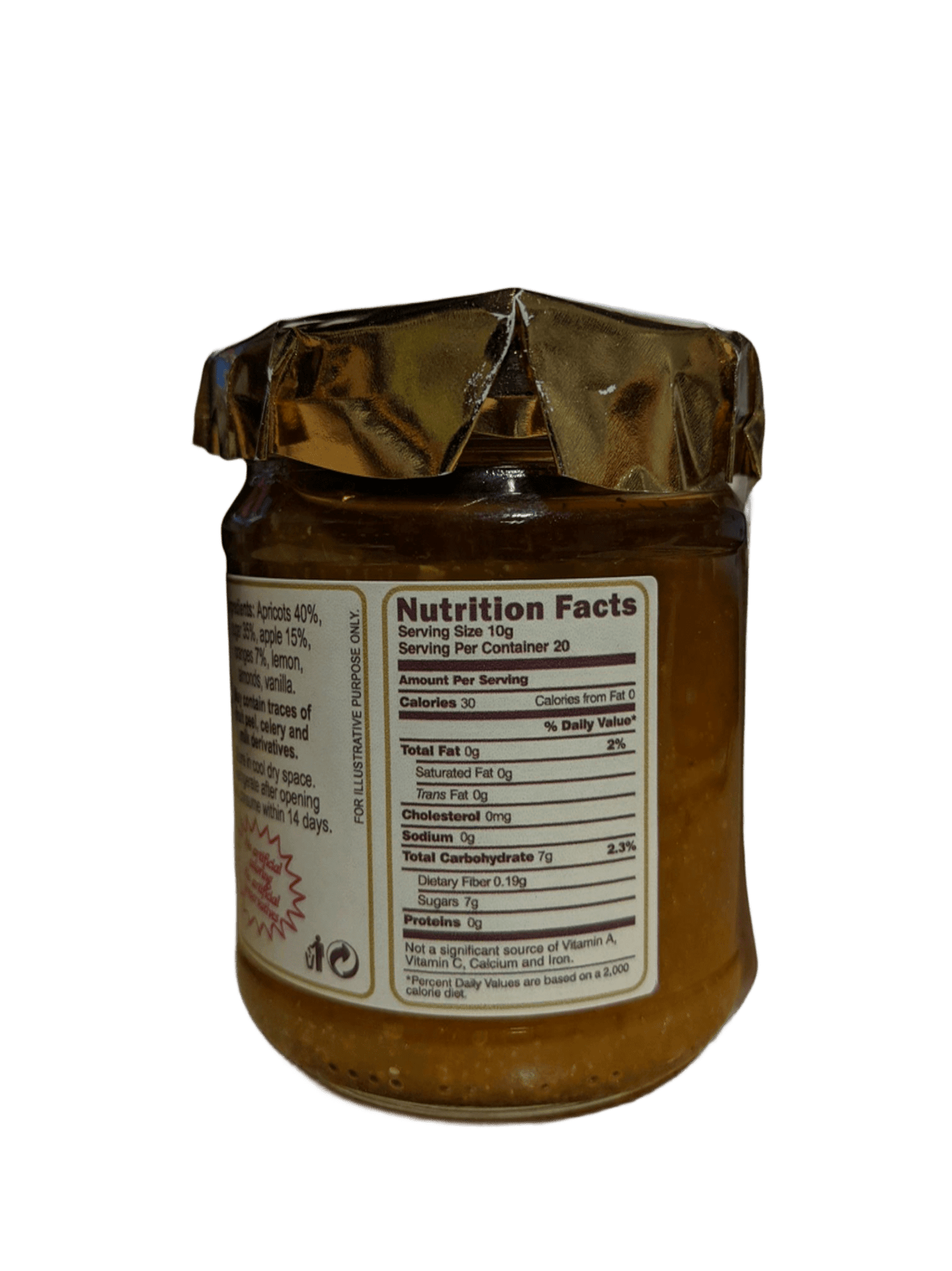 Antichi Sapori Umbri Apricot Orange Jam 200g