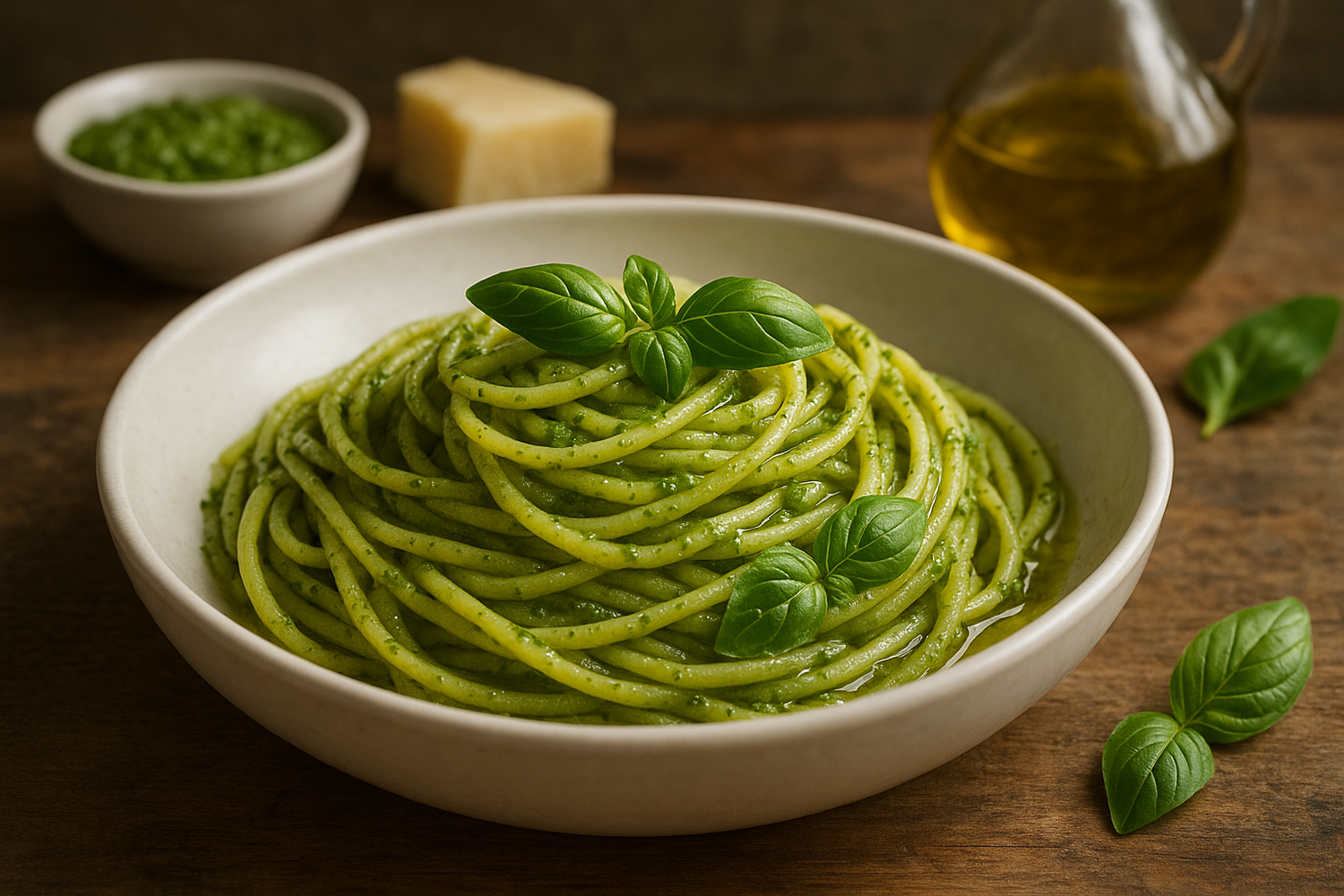 Spaghetti with Pesto Genovese